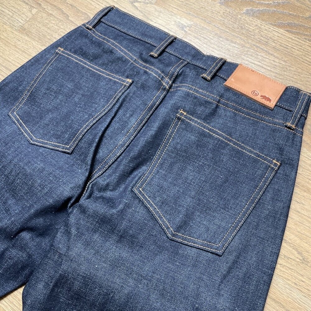 TAYLOR STITCH The Democratic Natural Indigo Selvage Denim Jeans Sz 31x34 $248 - Picture 10 of 13